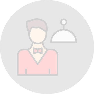 Garson. Web simgesi basit illüstrasyon 