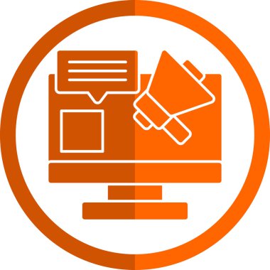 Modern bir simgenin vektör illüstrasyonu