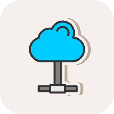 Bulut hesaplama. Web simgesi 