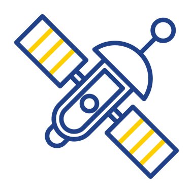 uydu simgesi, vektör illüstrasyonu basit tasarım