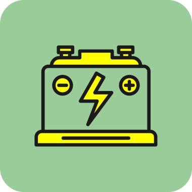 Pil. Web simgesi basit tasarım                       