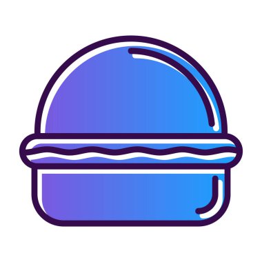 Hamburger ikonu. Beyaz arkaplanda izole edilmiş web tasarımı için hamburger vektör sembolü