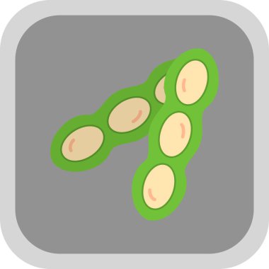 Bezelye ikonu. Web tasarımı için bezelye vektör simgesinin düz çizimi