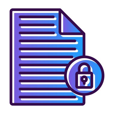 Güvenli kilit simgesi. Web için parola vektör simgelerinin özet çizimi