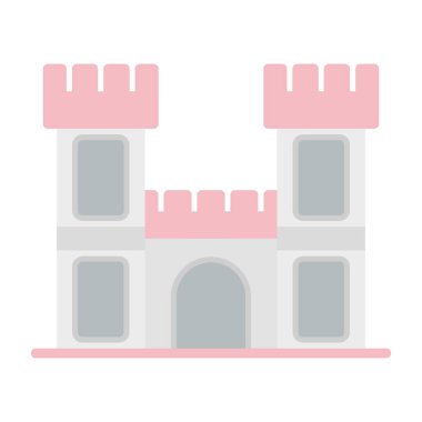 kale simgesi, vektör illüstrasyonu basit tasarım