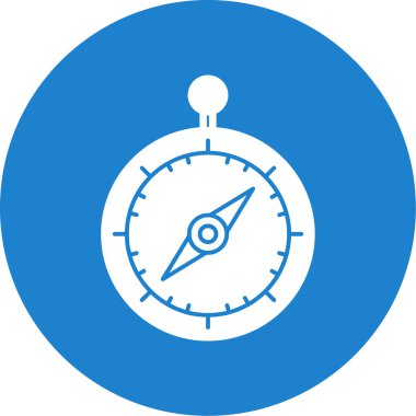 pusula düz simgesi, vektör illüstrasyon tasarımı