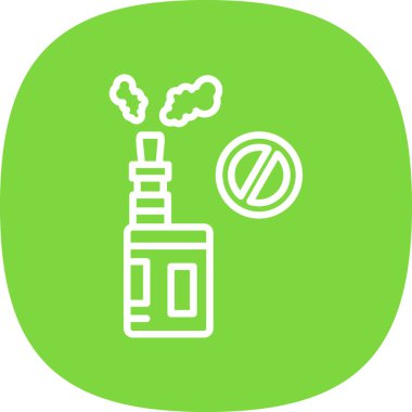 Sigara içmeyi bırak işaret vektörü çizimi tasarımı 