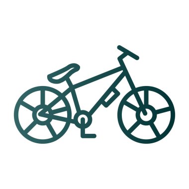 Dağ bisikleti kutsal kişilerin resmi, vektör çizim