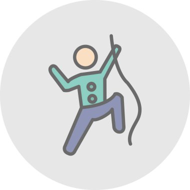 Web simgesi vektör illüstrasyonuna tırmanılıyor