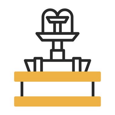 Çeşme simgesi, vektör çizimi