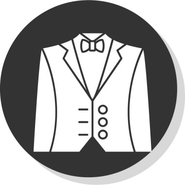 Suit simgesinin vektör çizimi