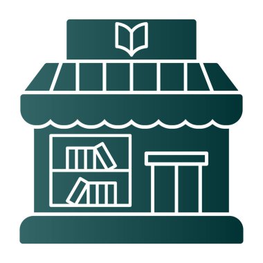 book shop icon, vector illustration simple design