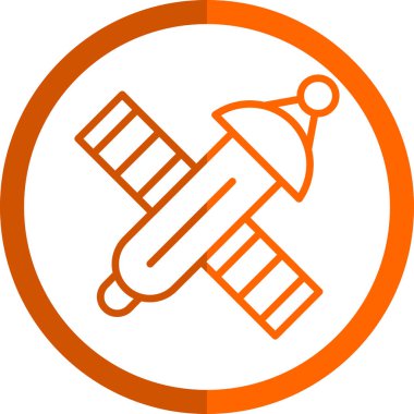 uydu simgesi, vektör illüstrasyonu basit tasarım