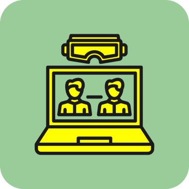 İş simgesinin vektör illüstrasyonu