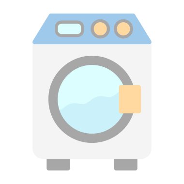 Çamaşır makinesi. Basit tasarım çizimi