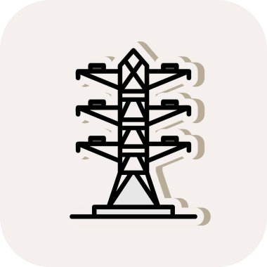 Kule simgesinin vektör çizimi