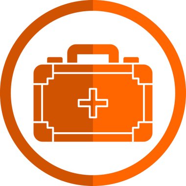 ilk yardım kiti vektör simgesi 