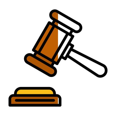 Yargıç Gravel. Web simgesi basit illüstrasyon 