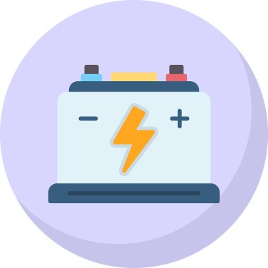 Pil. Web simgesi basit tasarım                       