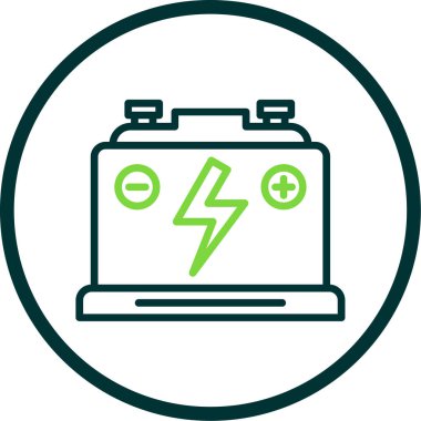 Pil. Web simgesi basit tasarım                       