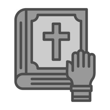 İncil ikonu vektör illüstrasyonu