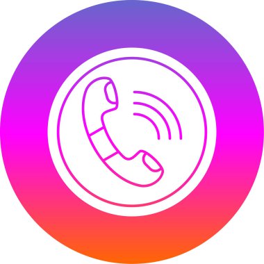 telefon ahizesi simgesi, vektör çizimi basit tasarım