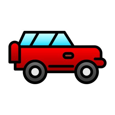 Offroad Web simgesi basit illüstrasyon 