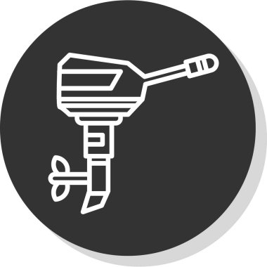 Modern tornavida simgesinin vektör çizimi