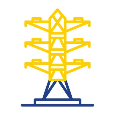 Petrol platformu vektör illüstrasyonu