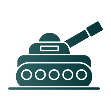 Tank simgesi, vektör illüstrasyonu basit tasarım