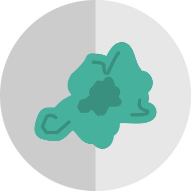 Yeşil ve mavi rengin vektör çizimi