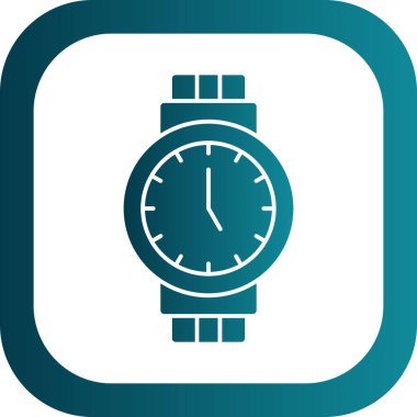 Kol saati web simgesi basit illüstrasyon 