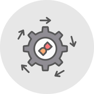 Renkli vektör simge ayarlama