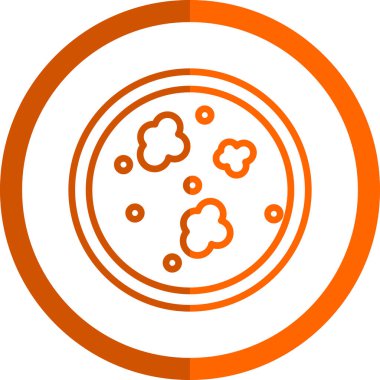 bakteri simgesi vektör illüstrasyonu