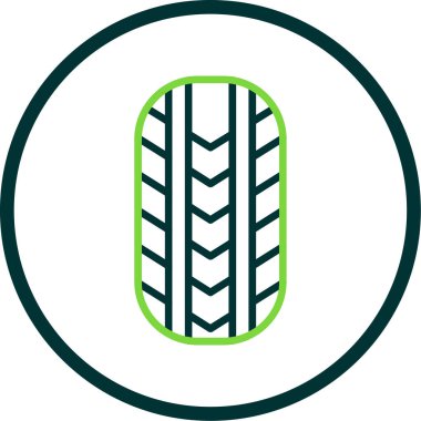 düz lastik simgesi, vektör illüstrasyon tasarımı