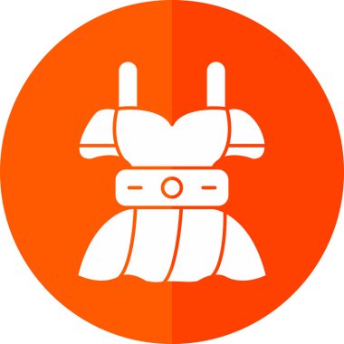 elbise simgesi, vektör illüstrasyonu basit tasarım