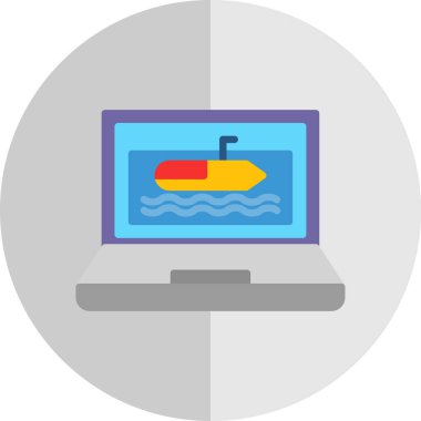 Bilgisayar vektör simgesi modern basit vektör illüstrasyonu