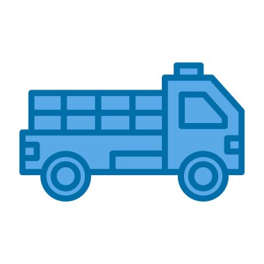 Kamyonet simgesinin vektör illüstrasyonu