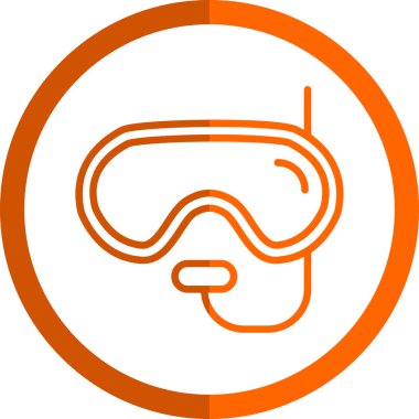 Gözlük ikonu. Basit tasarım