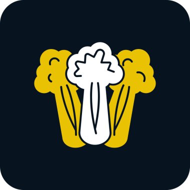 Kereviz simgesi, basit vektör çizimi. Sağlıklı yemek.