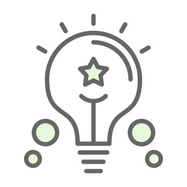 ampul simgesi, vektör illüstrasyonu