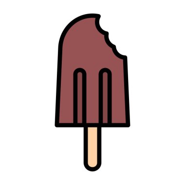 dondurma ikonu vektör illüstrasyonu