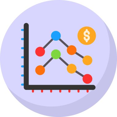 İş ve finans grafiklerinin vektör illüstrasyonu 
