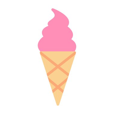 dondurma ikonu vektör illüstrasyonu