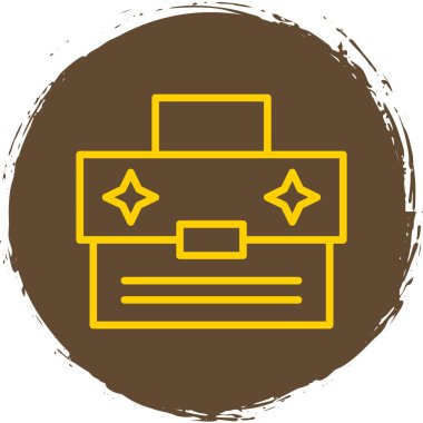 Bavul. Web simgesi basit illüstrasyon 