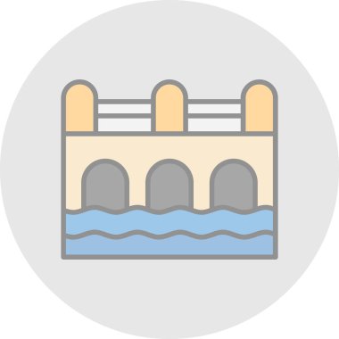 Köprü. Web simgesi basit tasarım