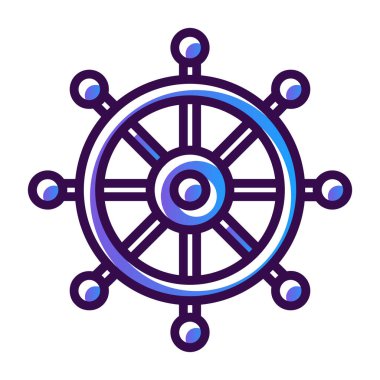 Direksiyon ikonu. Web için direksiyon vektör simgelerinin özet çizimi