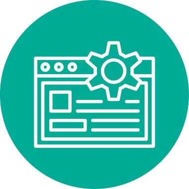 seo modern simgesinin vektör illüstrasyonu