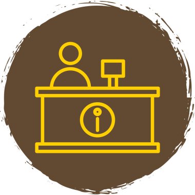 Resepsiyon simgesinin vektör illüstrasyonu