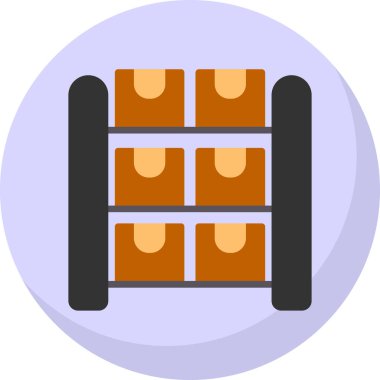 araba garajı simgesi, vektör illüstrasyonu